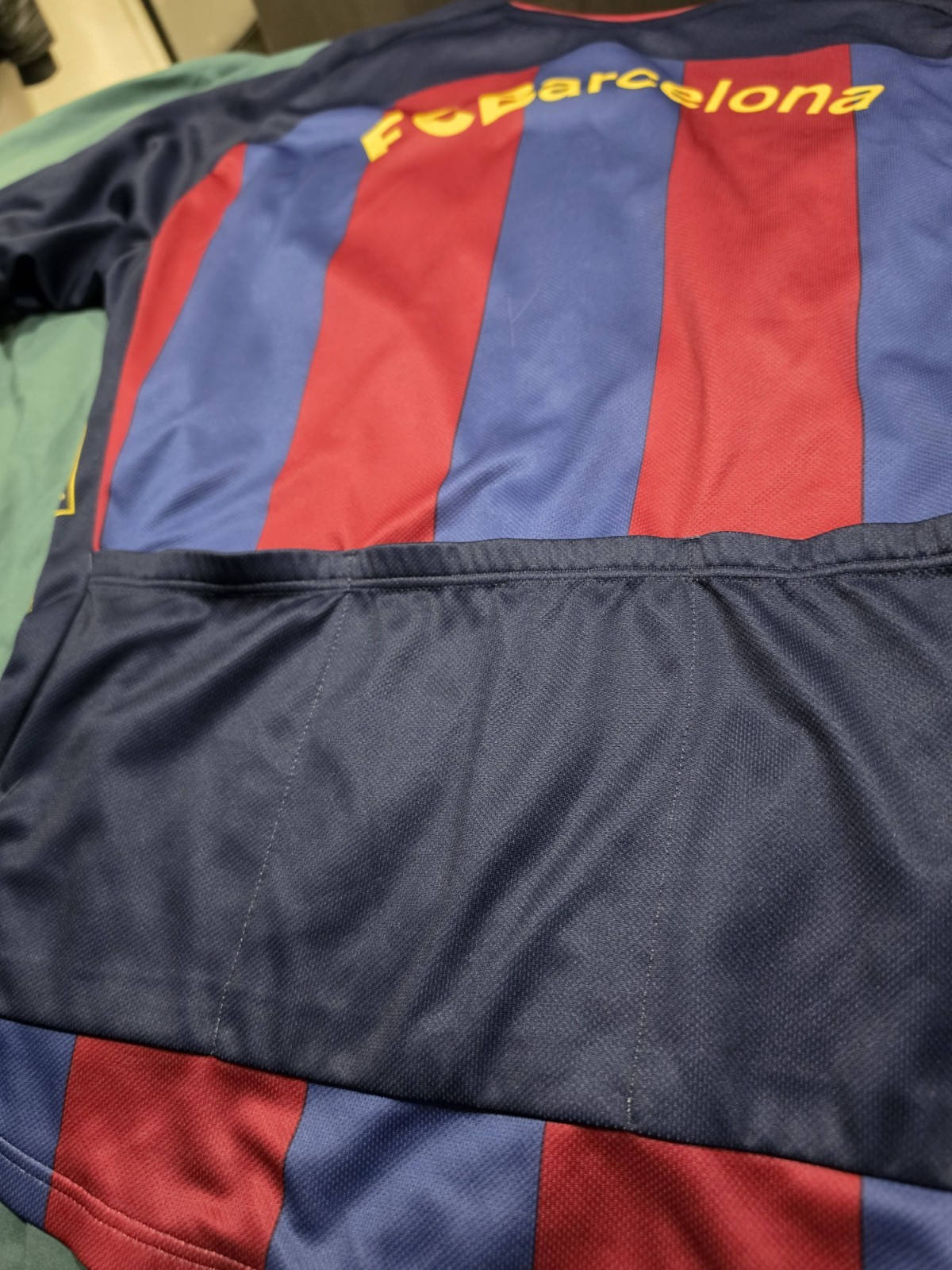 Nike FC Barcelona Cycling Jersey XL Full Zip Made In Italy Rare Excellent