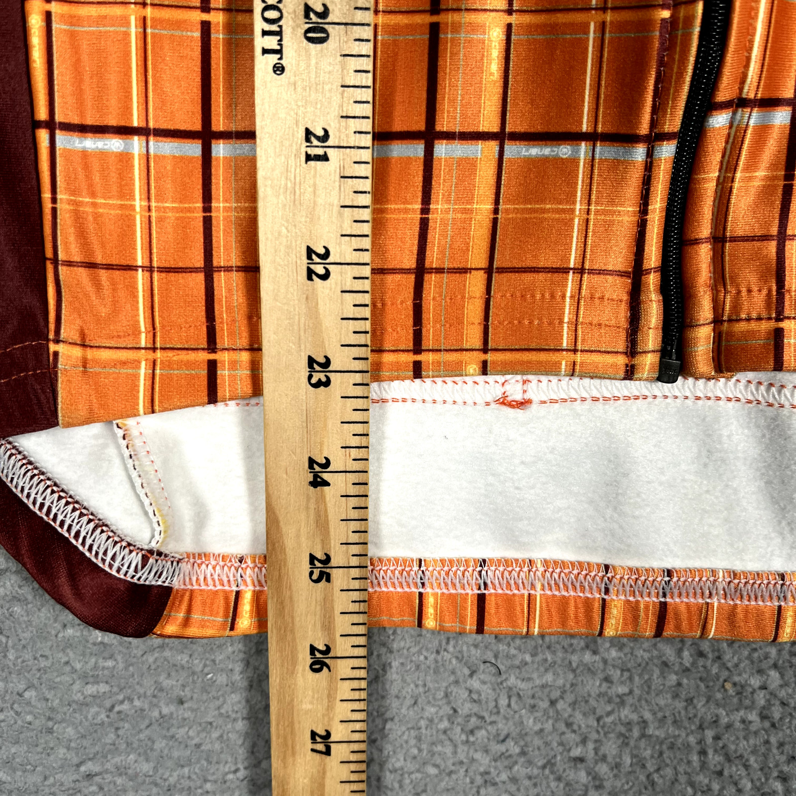 Canari Cycling Jacket Mens Medium Orange Hersheys Chocolate Full Zip Bike Racing