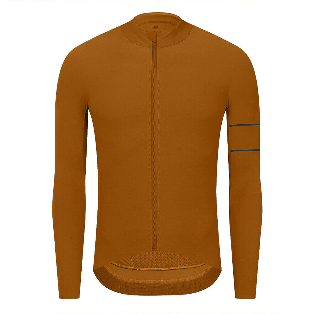 YKYWBIKE Mens Cycling Jersey long Sleeve Thermal Bicycle Bike MTB Shirt Maillots