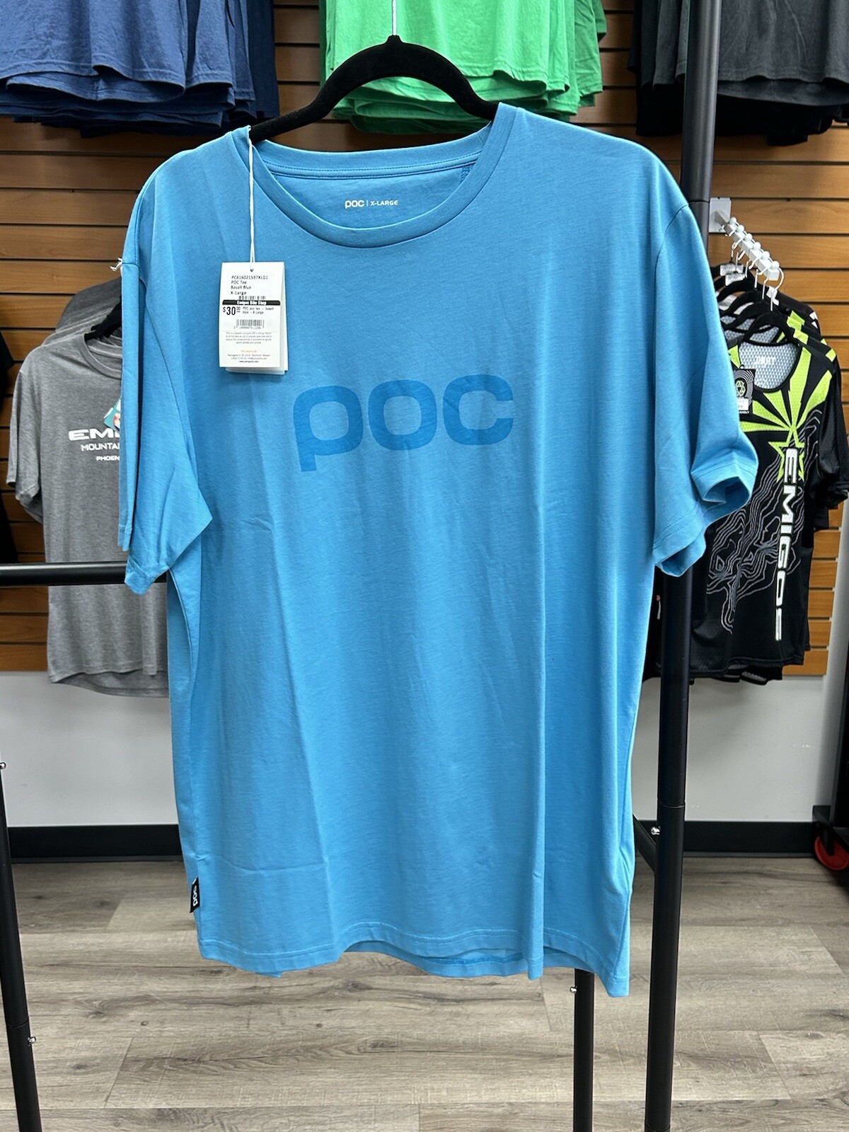 New POC Tee. Basalt Blue, Size X-Large