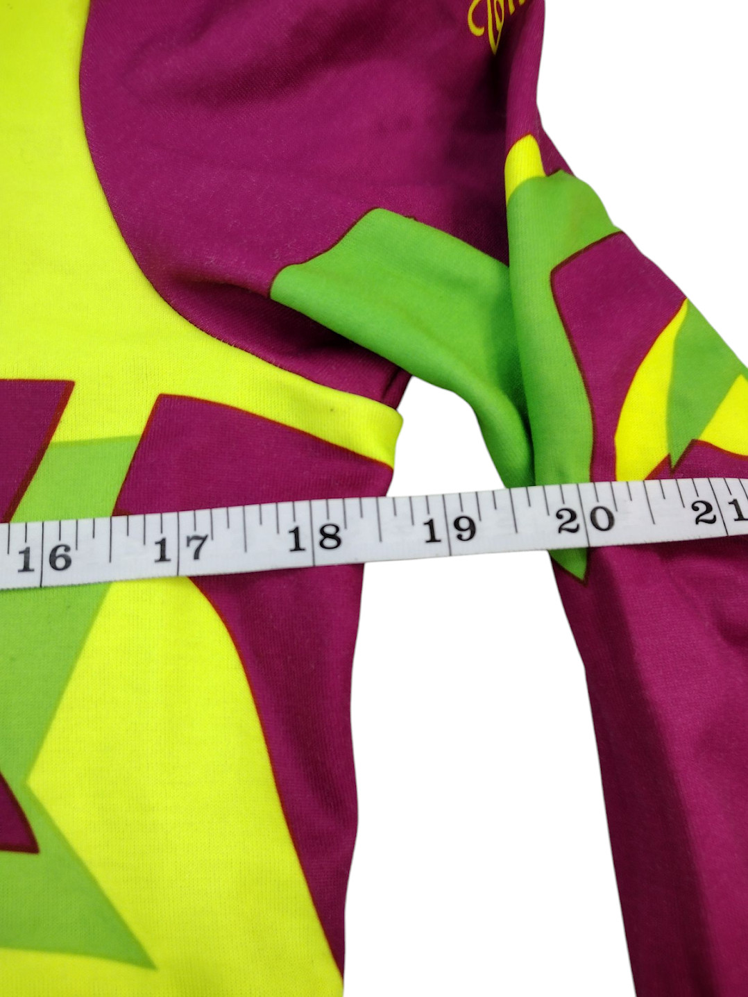 Vtg Cycling Jersey Mens Medium Yellow Maroon Colorful Tommaso Long Sleeve Italy