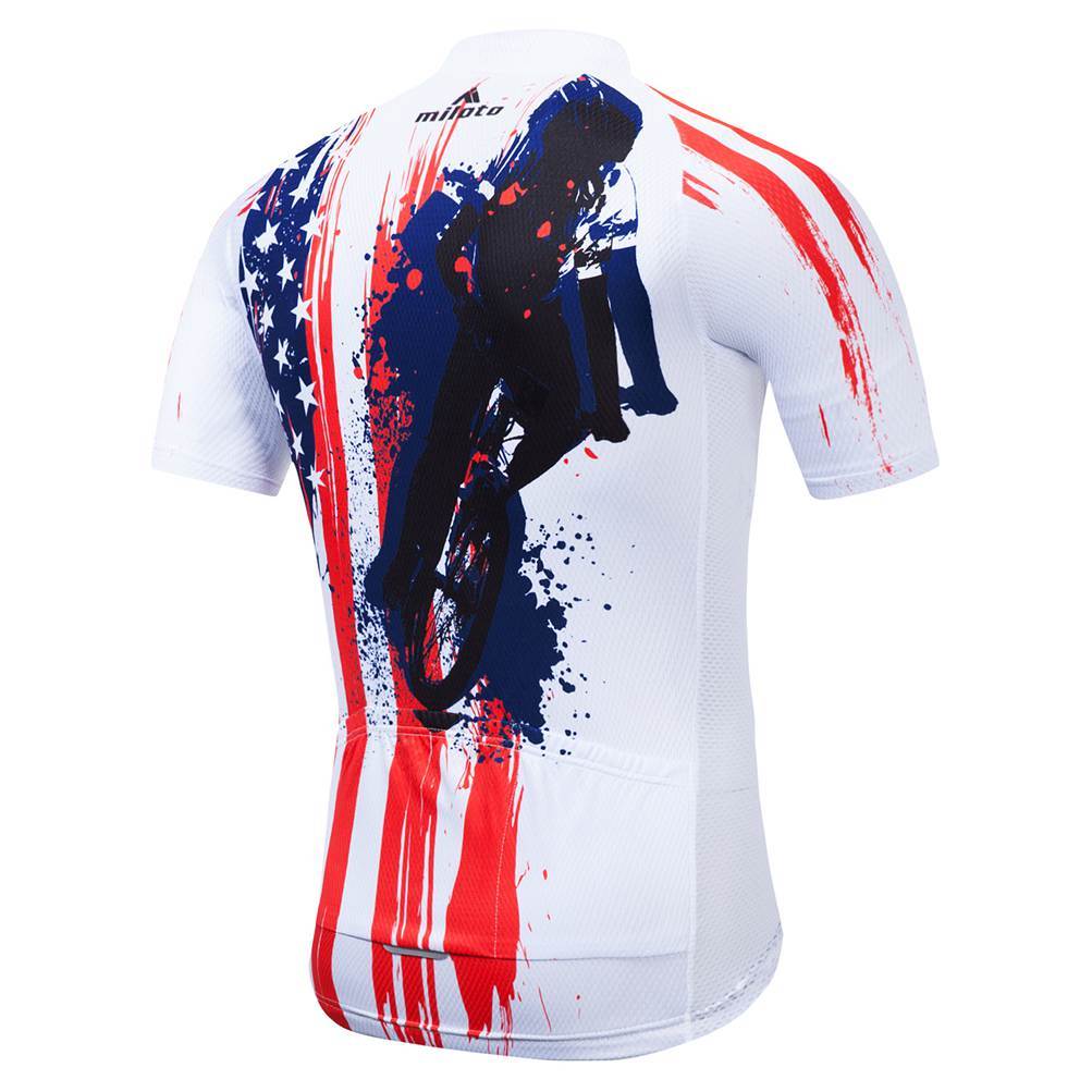 Men’s Team Cycling Clothes Bicycle Jersey and Padded (Bib) Shorts Kit Reflective