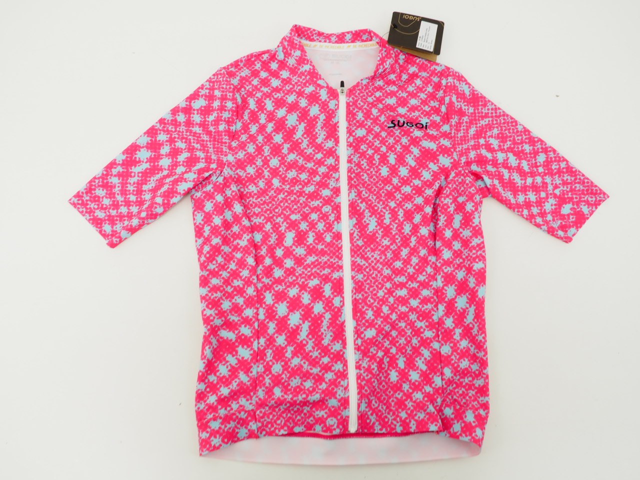 New! Sugoi Women’s Evolution Short Sleeve Cycling Jersey Size Medium Pink Glow