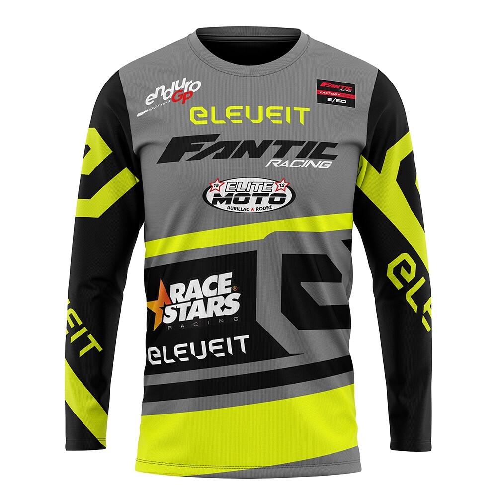 Fantic Long Sleeve Motocross Enduro Racing Dirt Bike Moto Off-Road MTB Shirts