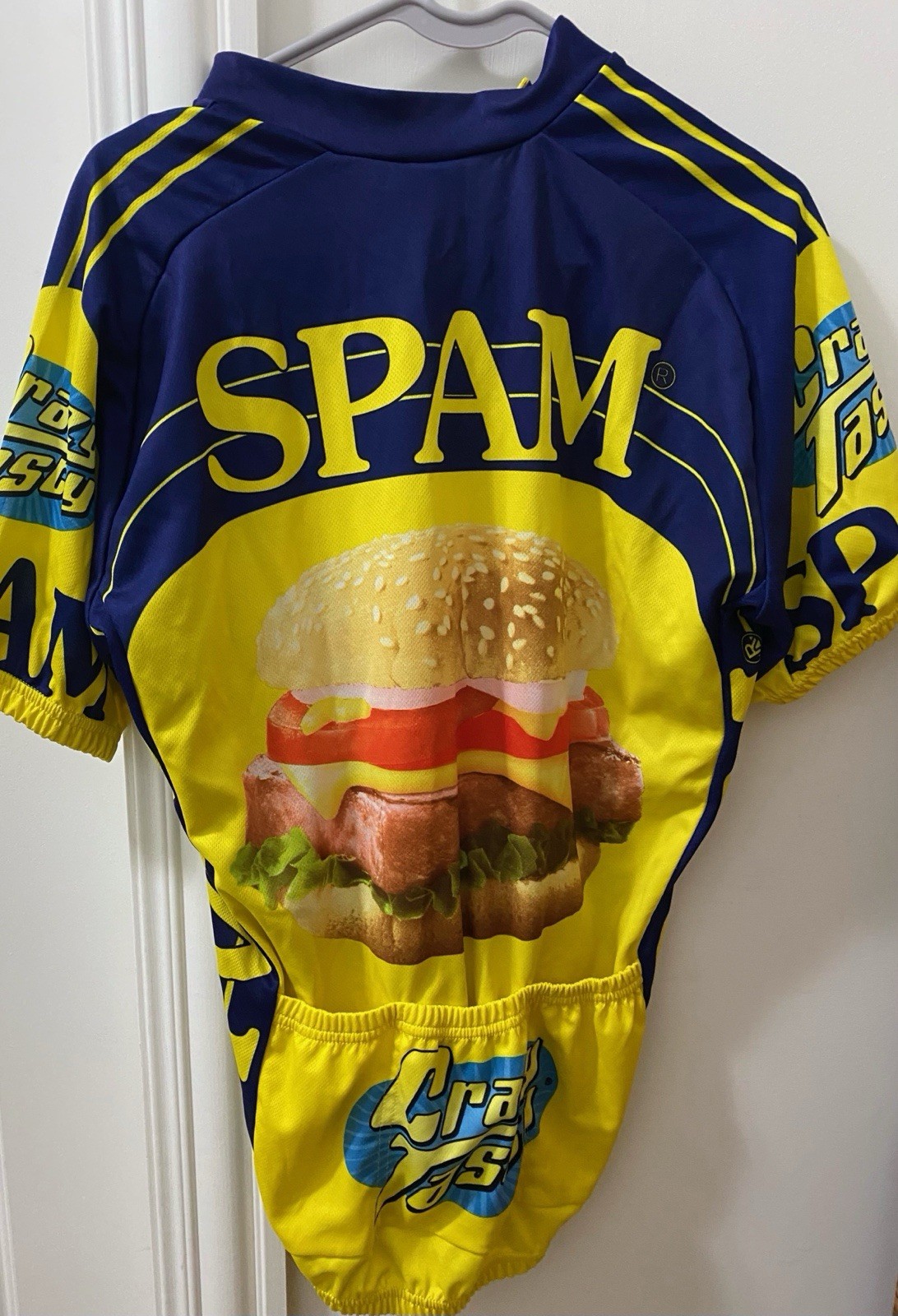 SPAM Tasty Bike Cycling Jersey Unisex Size Small, Collectible Jersey