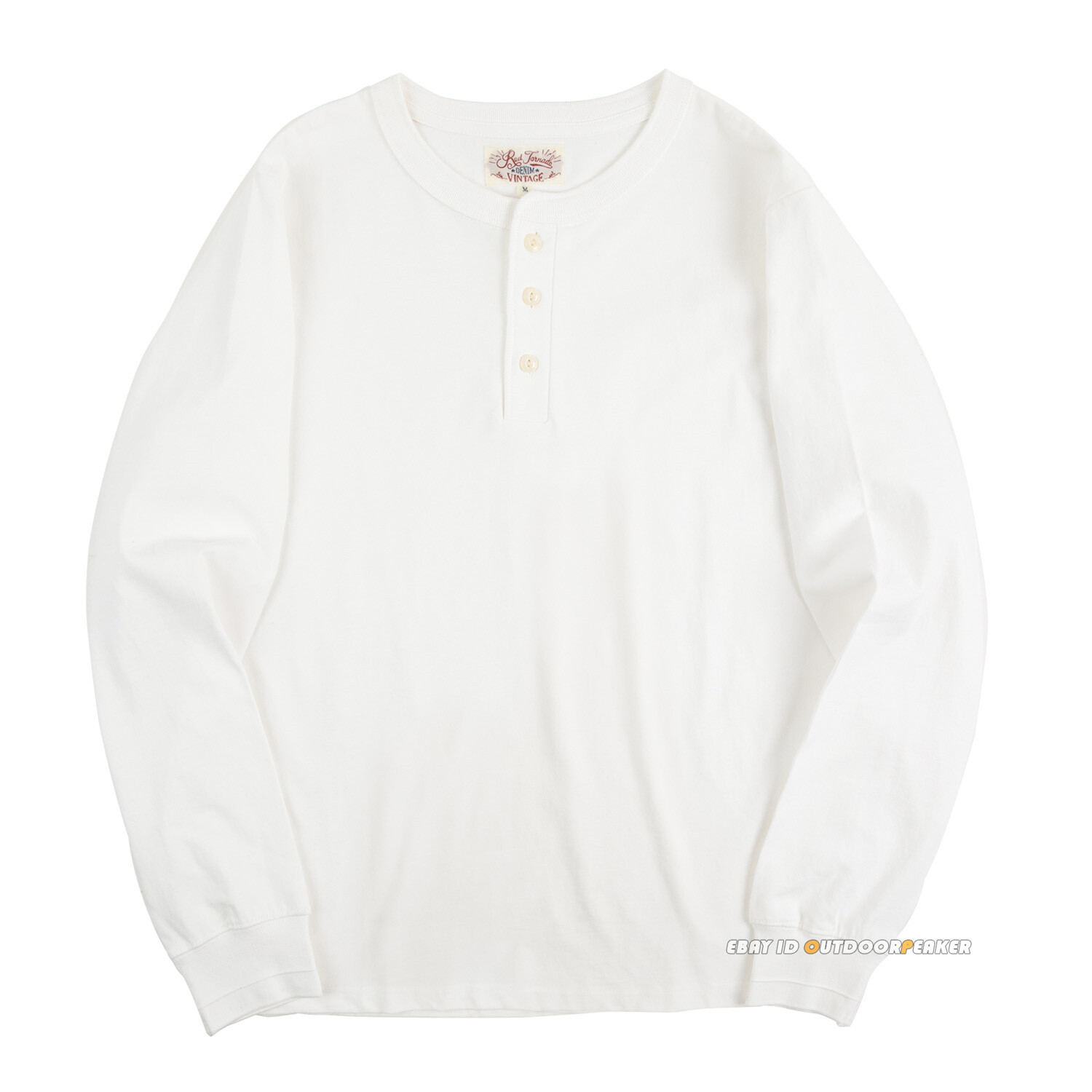 Red Tornado Men’s Casual Front Placket Short/Long Sleeve Henley Shirts T-Shirts