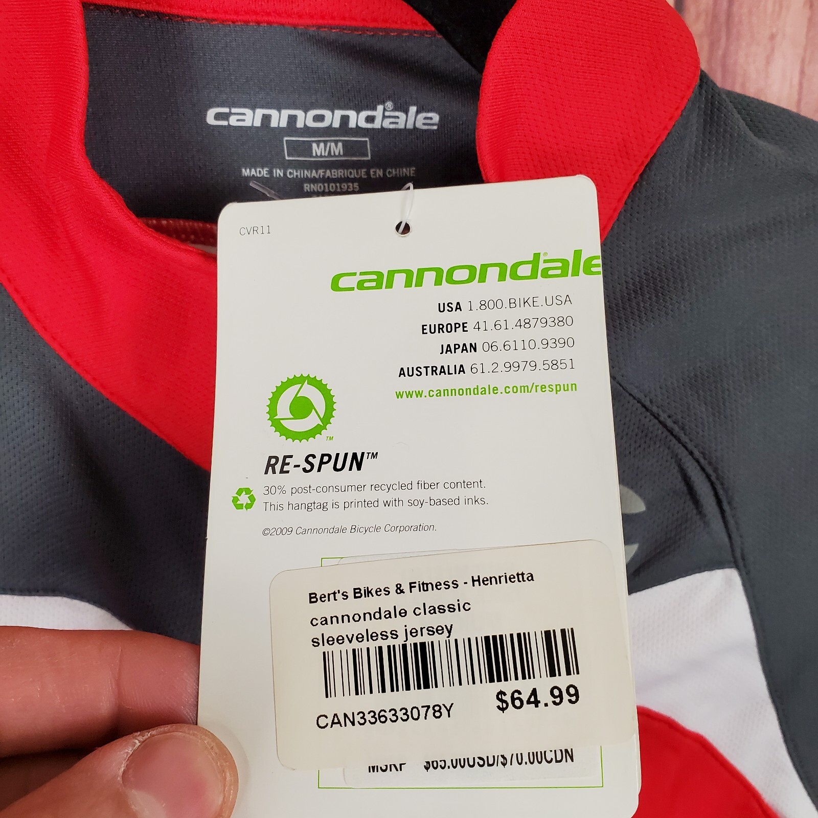 Cannondale Womens Cycling Jersey Sz Medium Full Zip Red Biking NEW NWT