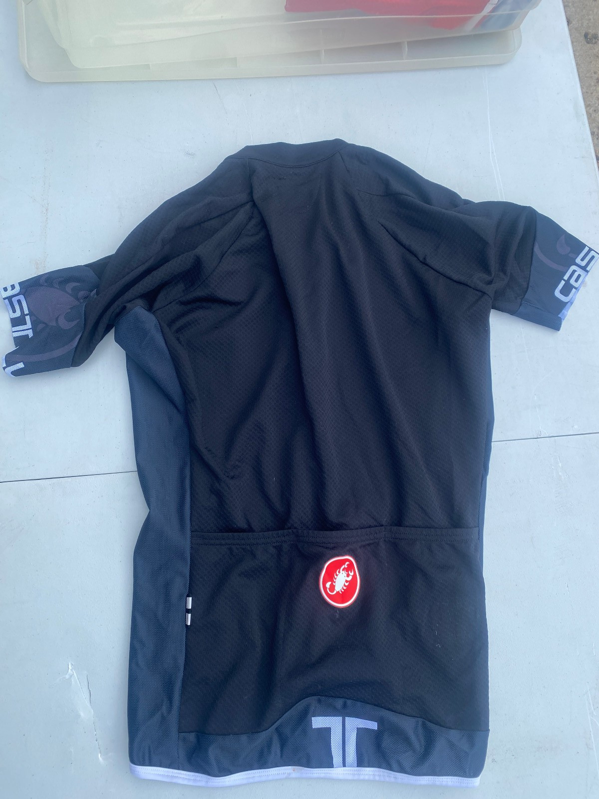 castelli mens black cycling jersey s