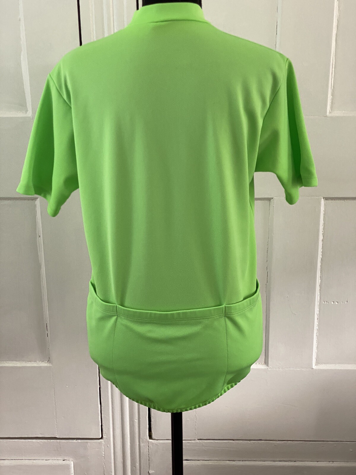 Unisex Neon Green Cycling Jersey XS High Visibility Short Sleeve Leisure