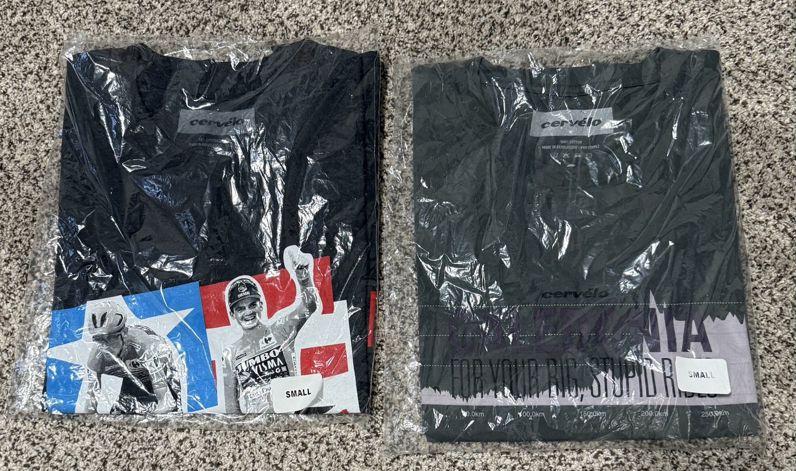 Cervelo Bicycles Sepp Kuss La Vuelta & Caledonia T Shirts Size Small
