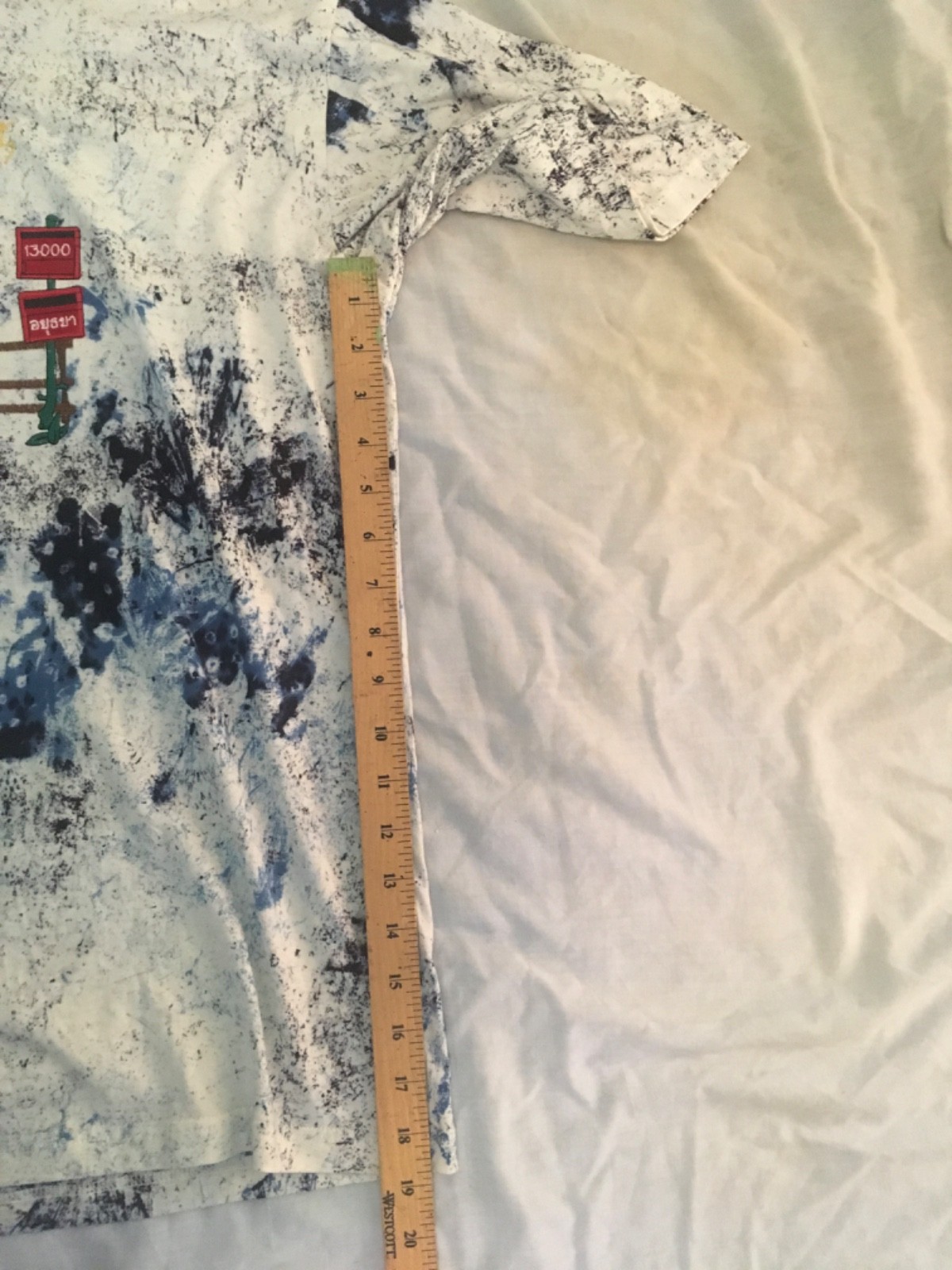 RAINBOW Colors Cycling T-Shirt Tee CHANG SHOP Tie Dye Large Size XXL Thailand