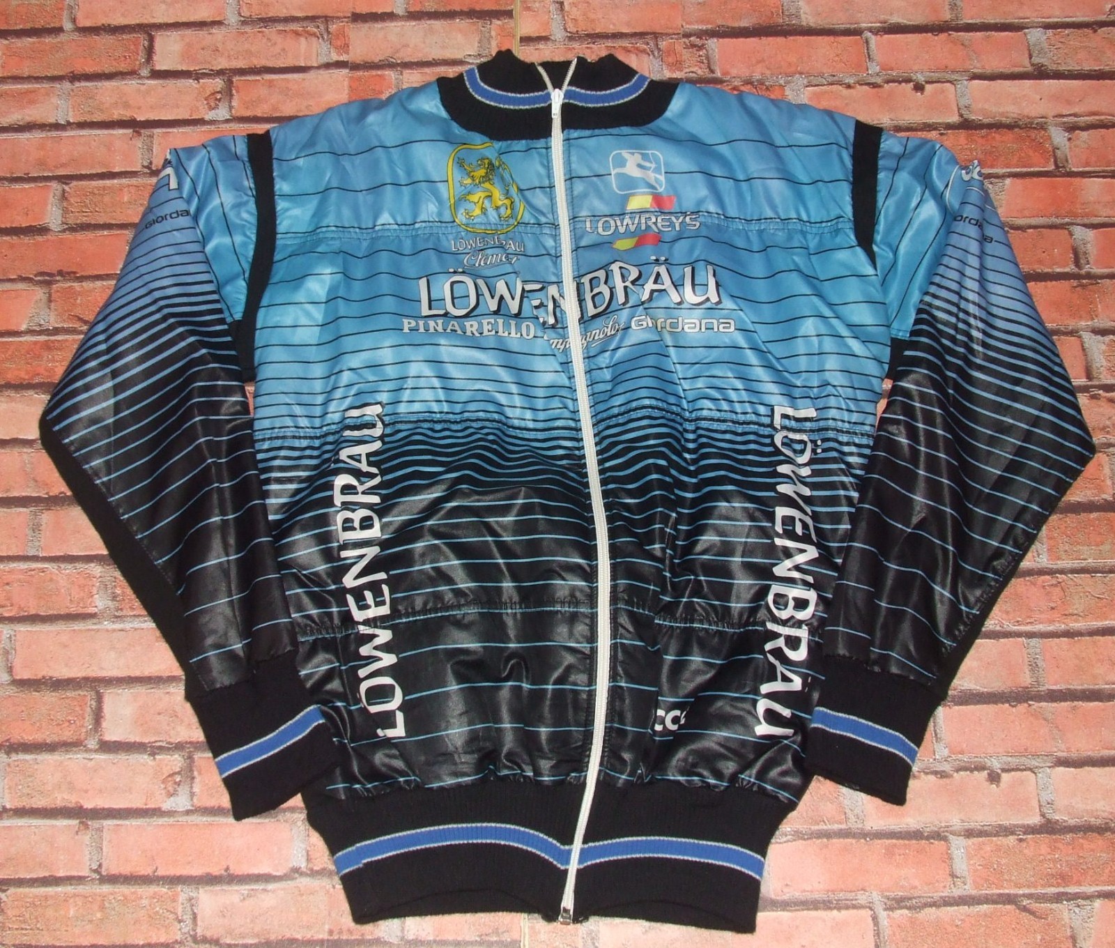 LOWENBRAU GIORDANA Cycling Jersey Fleece Synthetic Jacket Pile Size XL