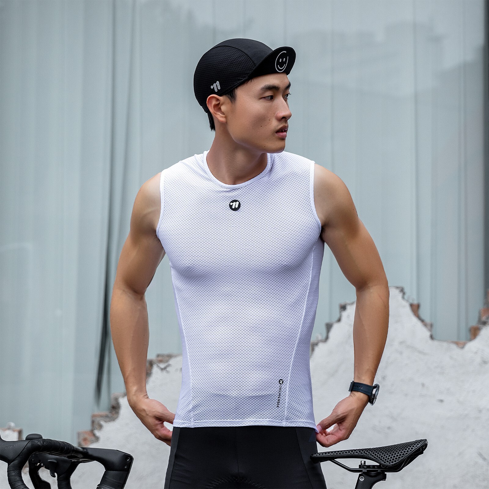 WEST BIKING Men Cycling Base Layer Vest Summer Ride Sleeveless Top Jersey Sport