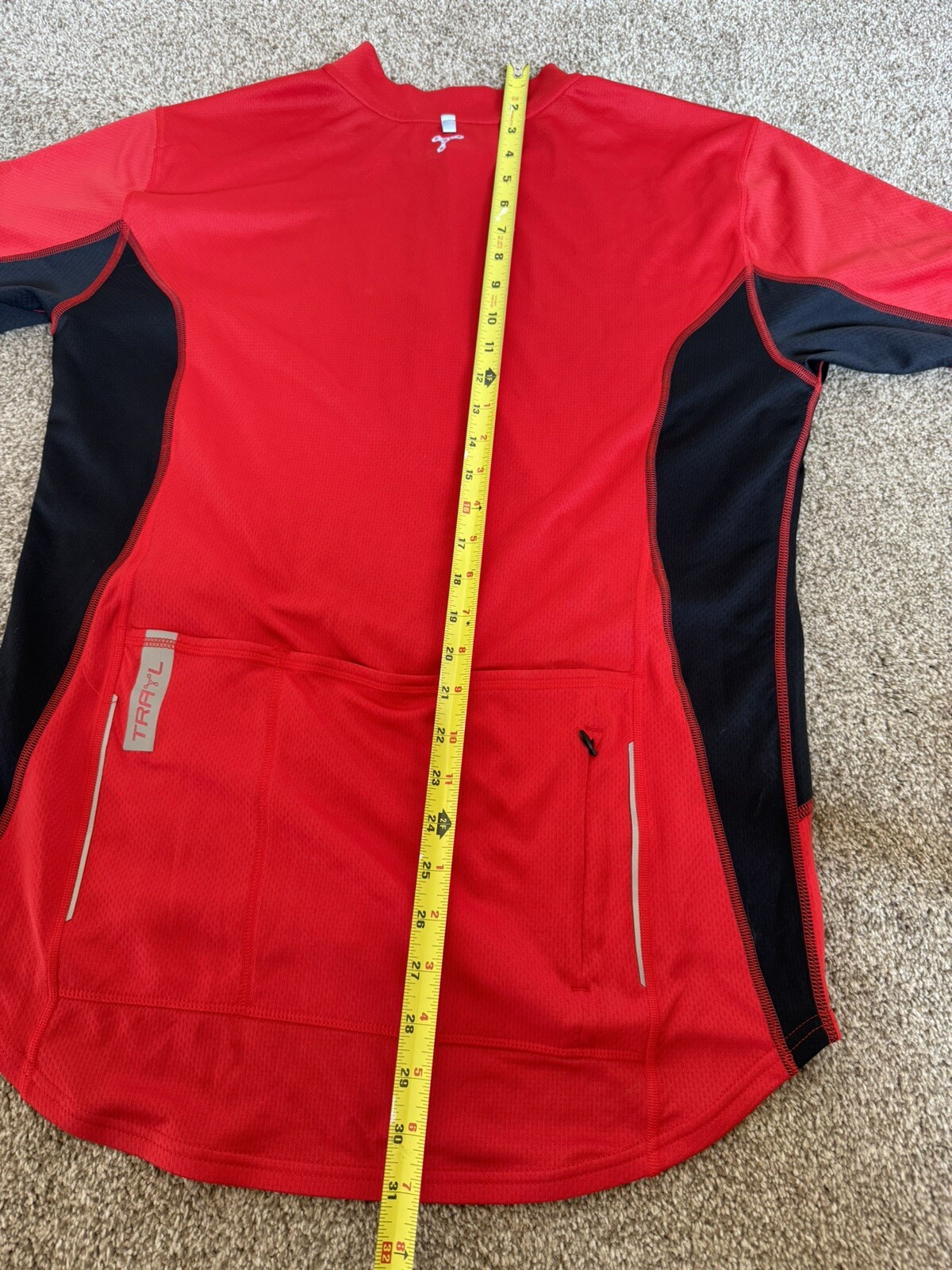 Mens Trayl Cycling Jersey Casual Cut Zip Short Sleeve Reflective Glass Cleaner