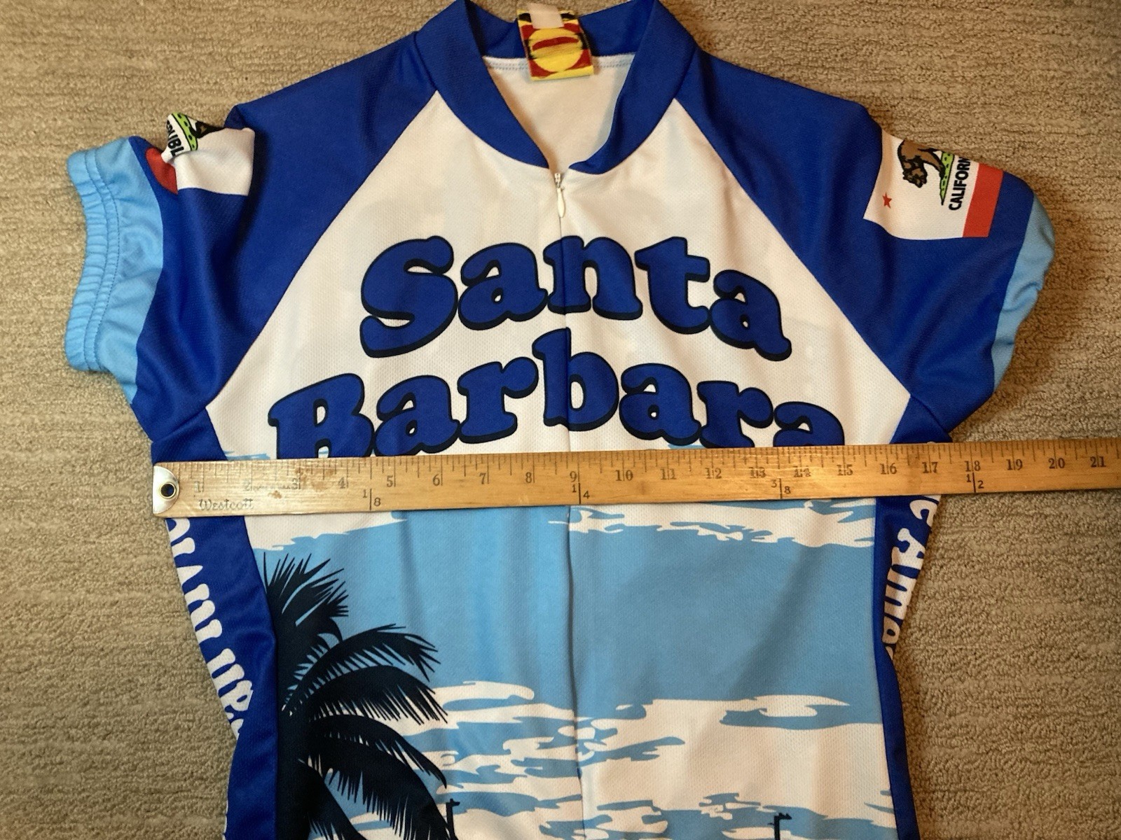 World Jerseys Santa Barbara Cycling Jersey Women’s Medium American Riviera