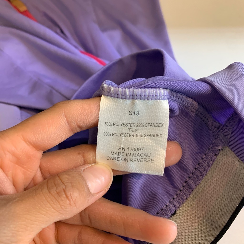 Castelli Jersey Womens S Small Lavender Gray Stretch Full Zip Chest Logo Cycling