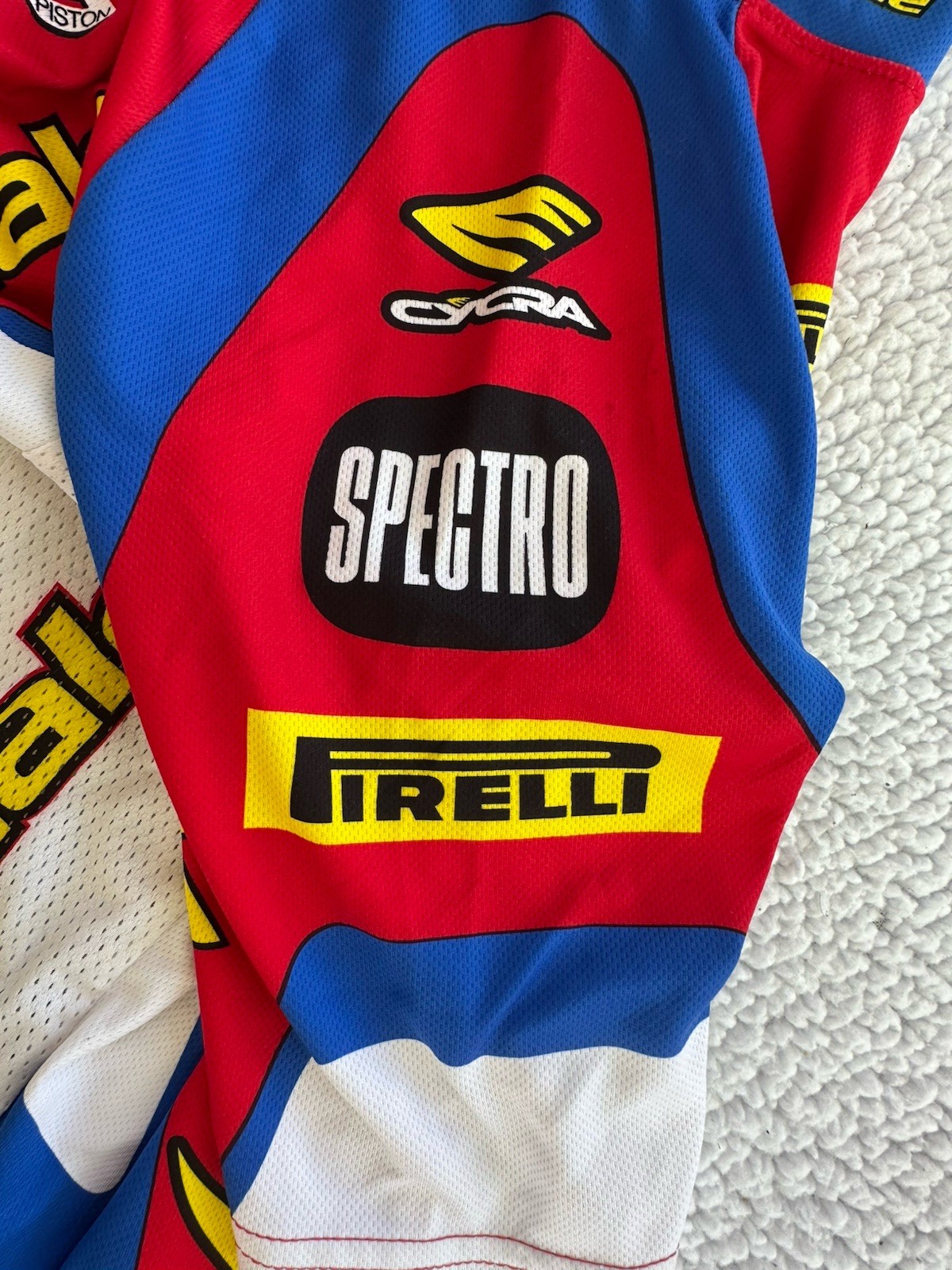 Vintage Cannondale Cycling Team Pirelli Ohlins Wiseco Short Sleeve Jersey Medium