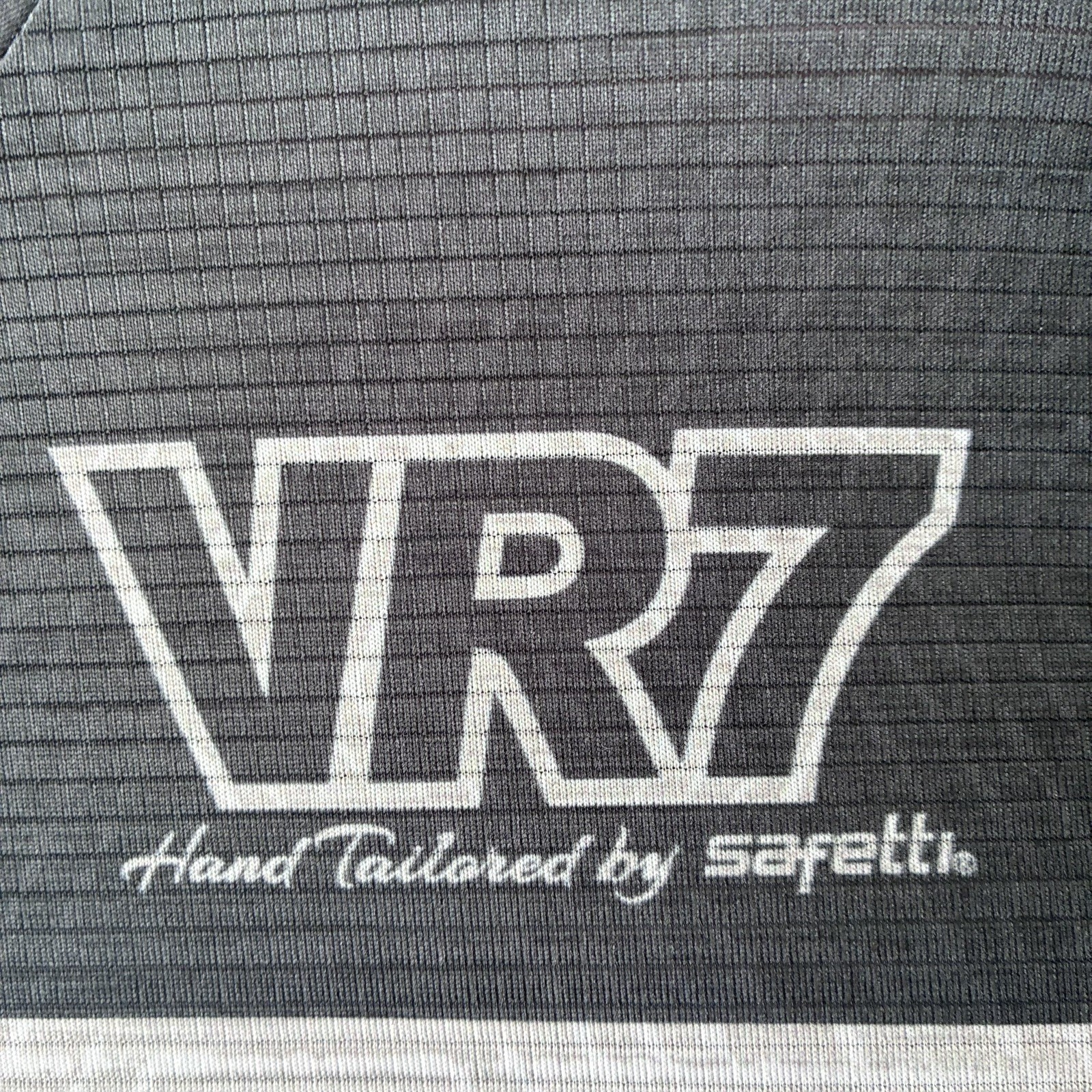 Safetti VR7 Cycling Jersey Women Medium Full Zip Race Fit Gray Black Road Bike