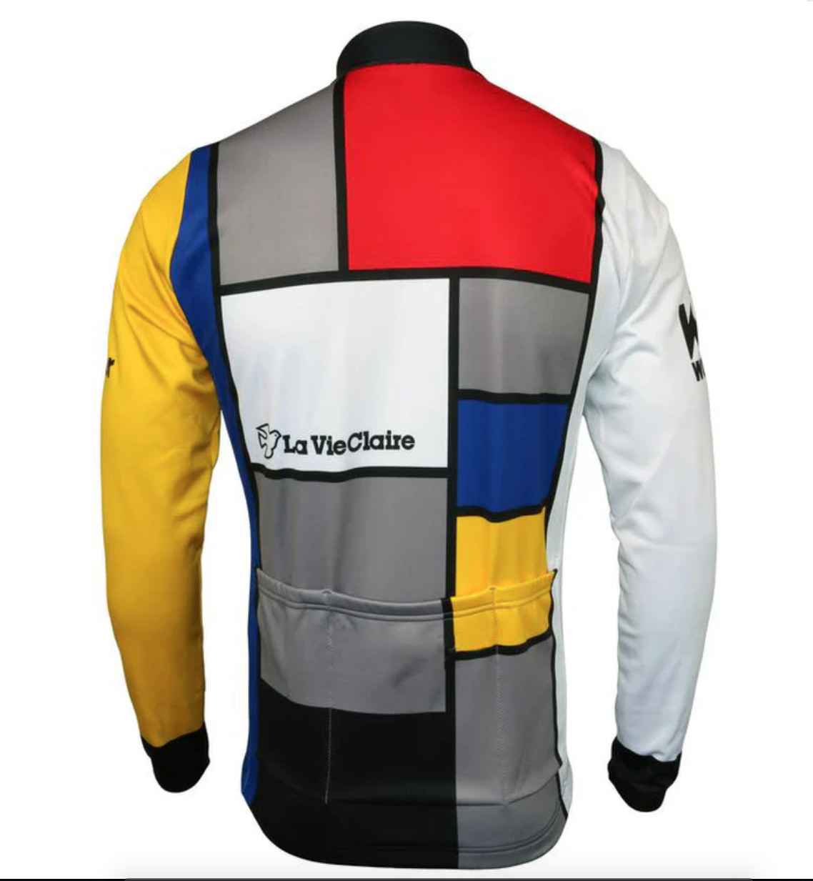 Retro Look La Vie Claire Cycling Team Long Sleeve Jersey Sports Tops XXS-6XL