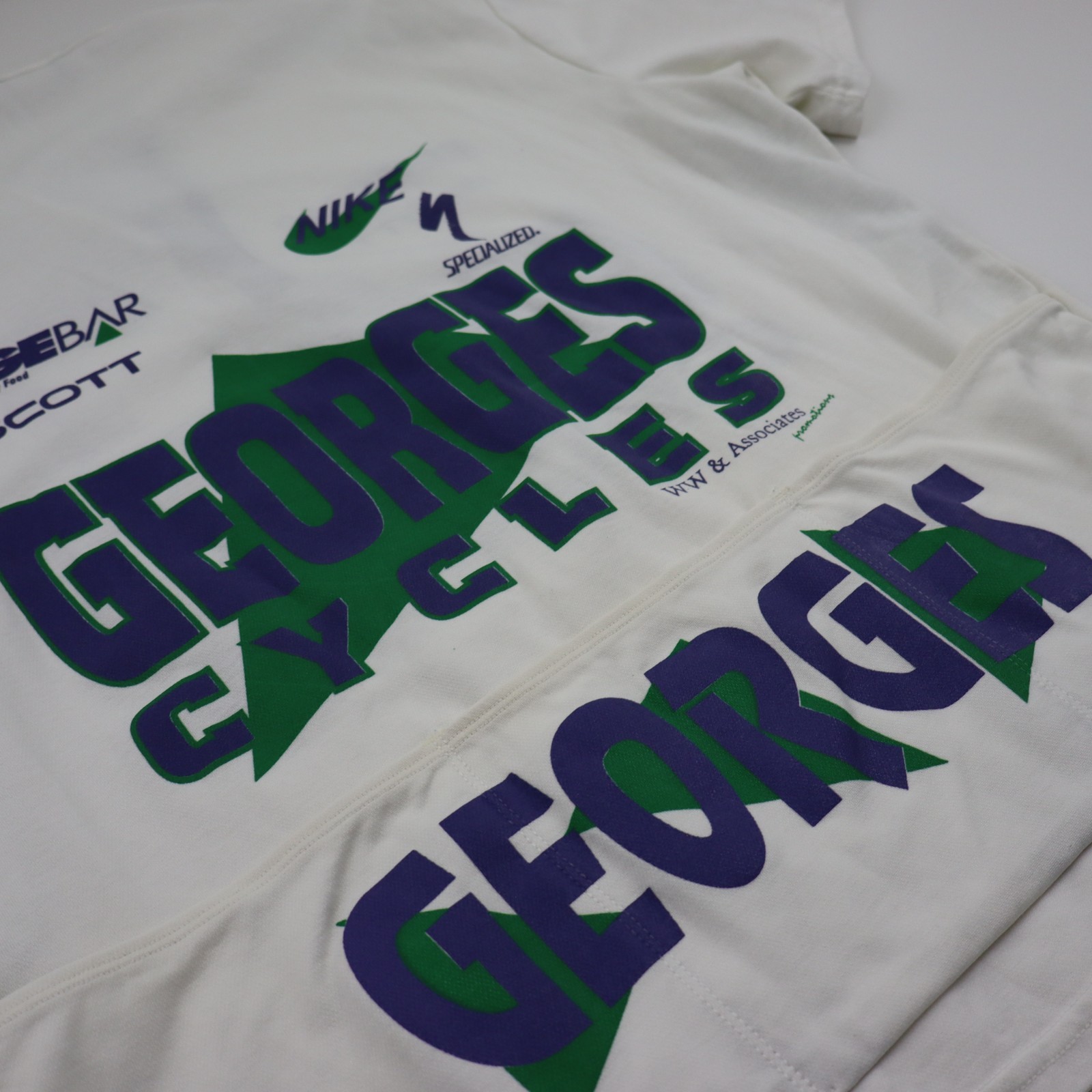 Vintage 90s Nike Echelon Cycling Jersey Mens XL/L Specialized Georges USA Bike