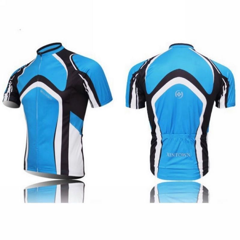 Mens Biking Jersey Short Sleeve Cycling Top Bike Bicycle Jersey Shirt Green Blue