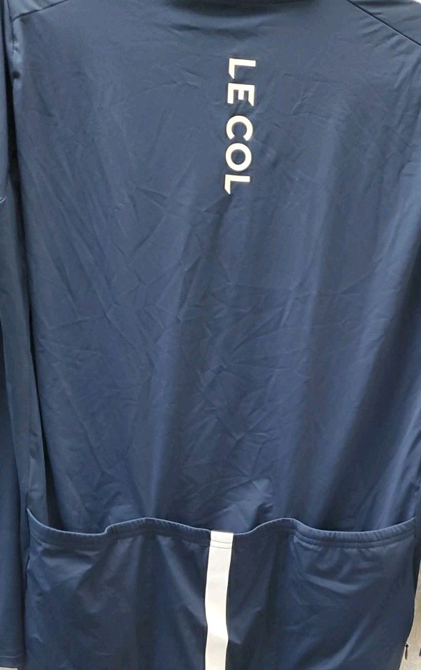 Used LE COL Pro Performance Full Zip Weightless Jersey Jacket Blue Size XXXL