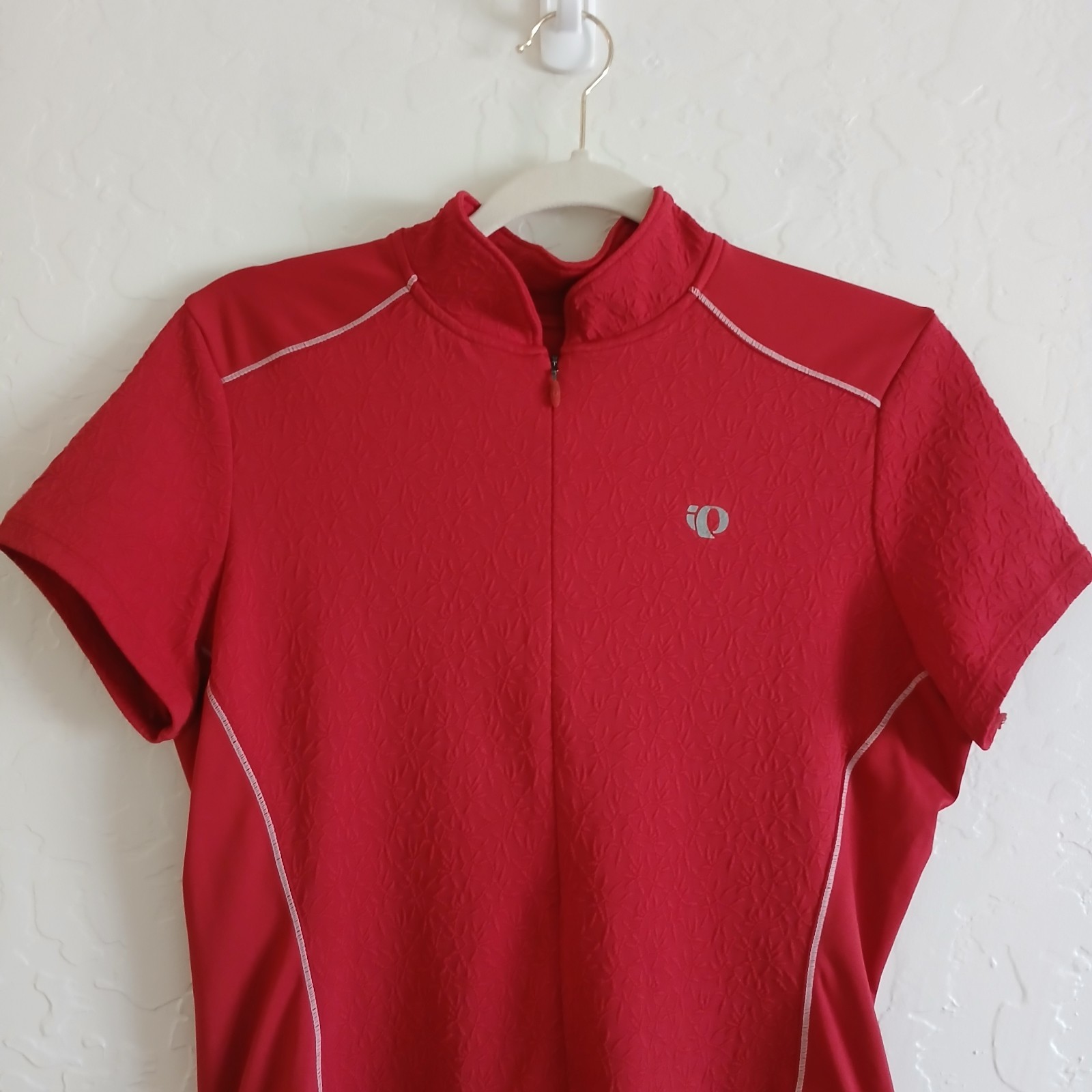 PEARL IZUMI Select Series Half Zip Cycling Jersey Women’s M Red Textured Bike