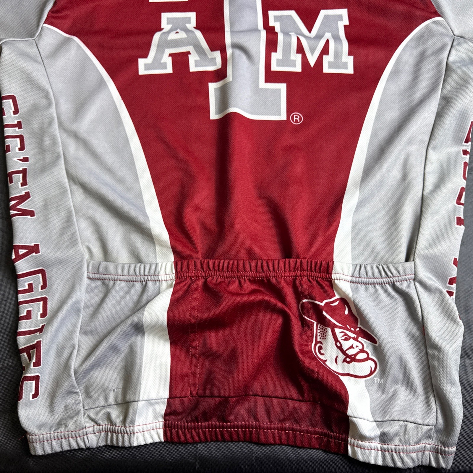 C84 Texas A&M Aggies Mens Cycling Jersey Adrenaline Promotions Maroon Grey XL