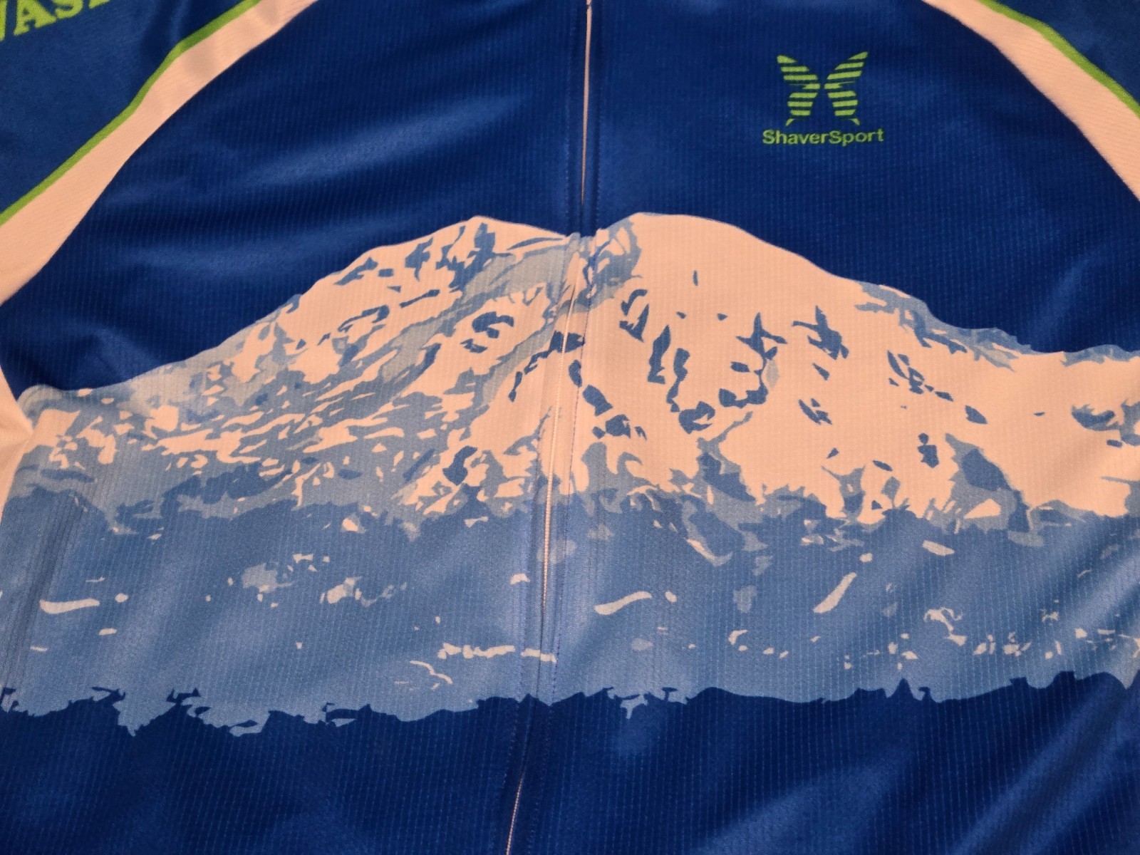 Washington Cycling Jersey w back Pockets Mens Large- Mount Rainier