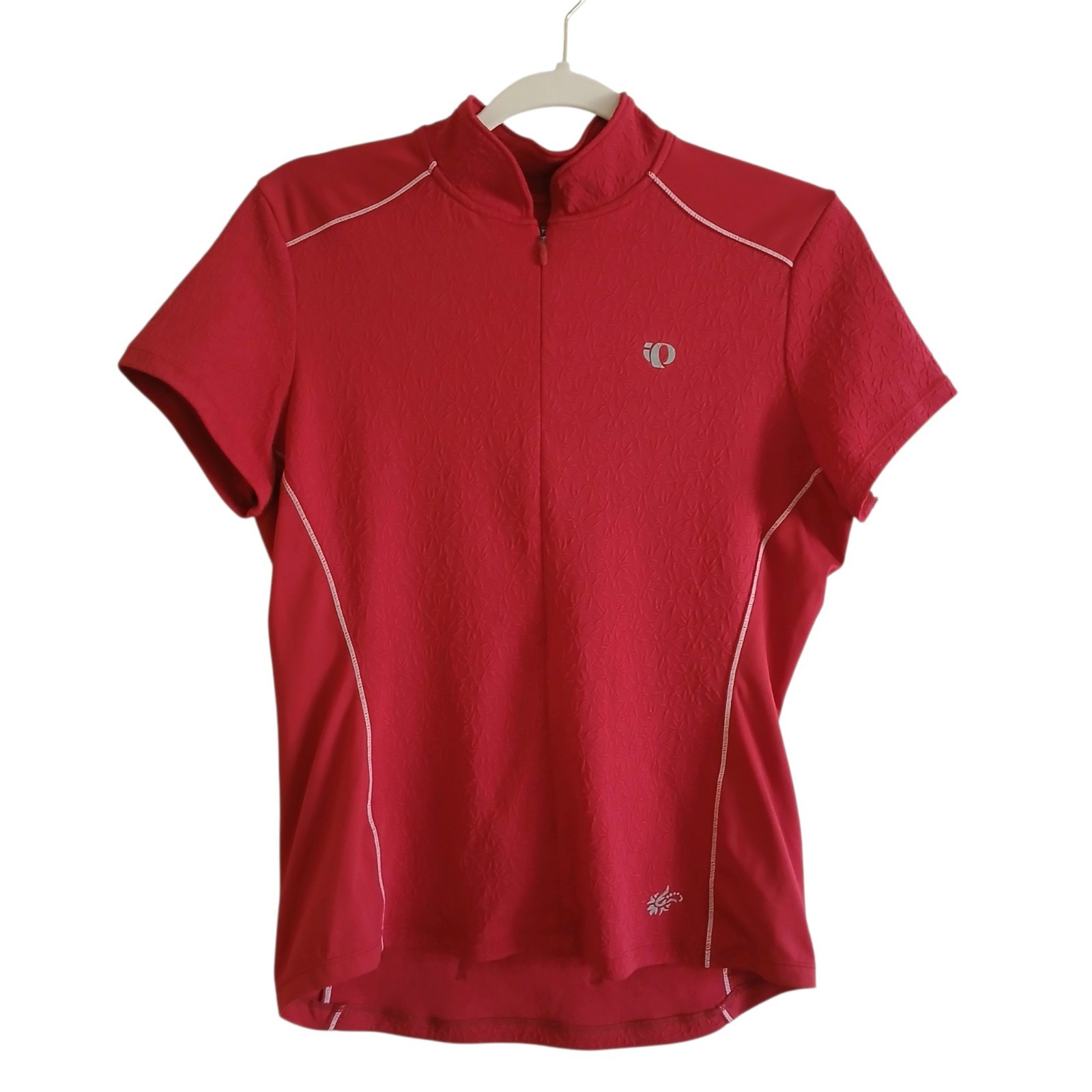PEARL IZUMI Select Series Half Zip Cycling Jersey Women’s M Red Textured Bike