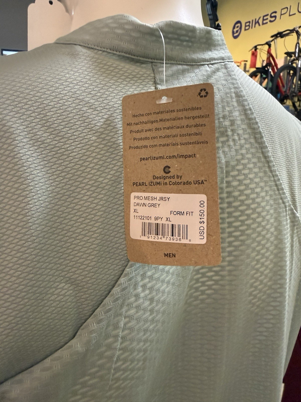 NEW! Pearl Izumi Pro Mesh Short Sleeve Road Cycling Jersey XL Dawn Grey