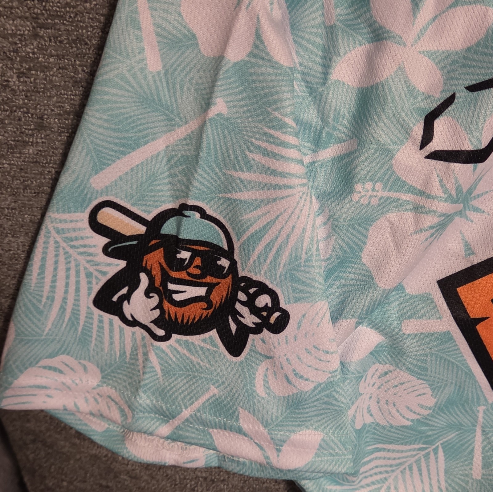 EvoShield Loco Beach Coconuts Floral Button-Front Jersey Youth XL Polyester