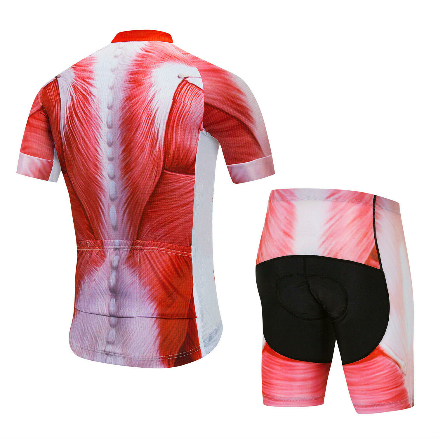 Men’s Cycle Clothing Unique Cycling Jersey and (Bib) Shorts Padded Kit S-5XL