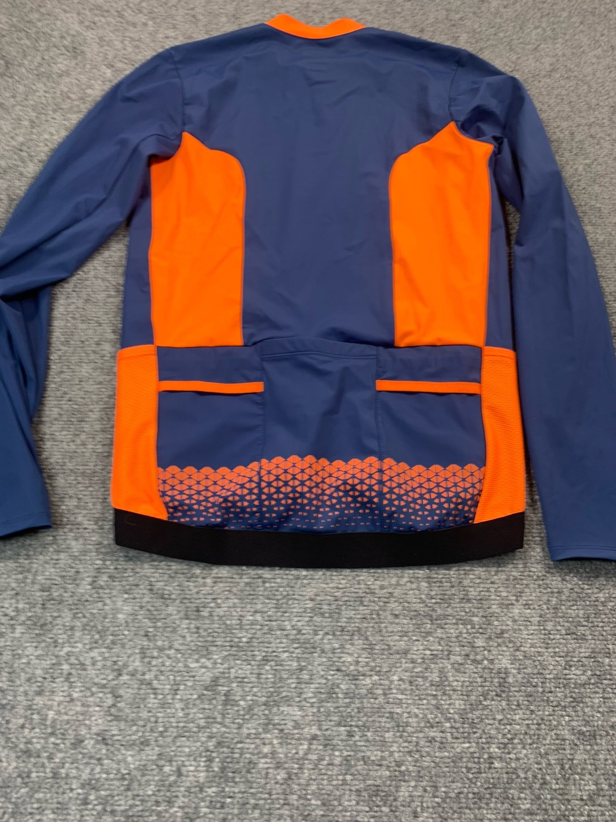 Oakley Shirt Womens Medium Blue Long Sleeve Full Zip Cycling Reflective Stretch