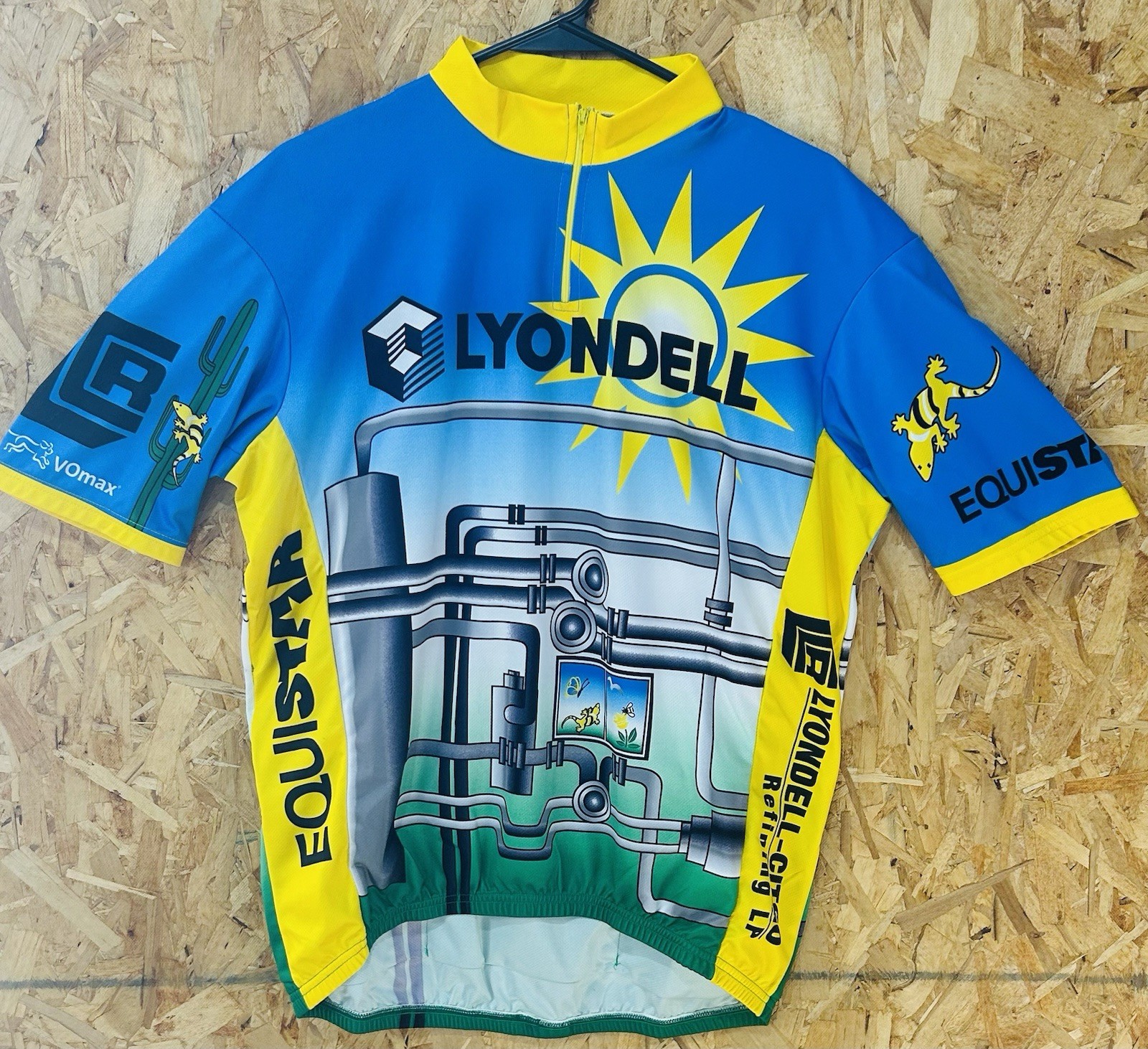 Vomax Cycling Jersey Lyondell-Citgo Men’s XL 1/4 Zip