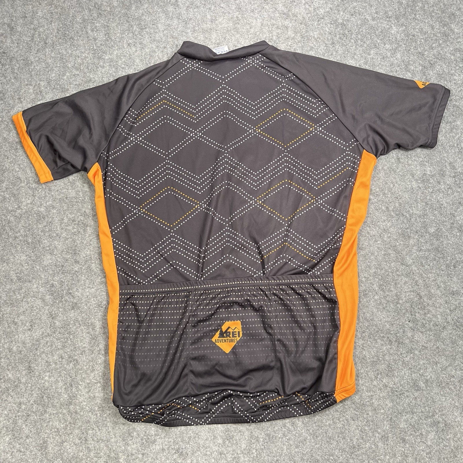 Voler REI Adventures Cycling Jersey Men’s XL 3/4 Zip Biking gray orange