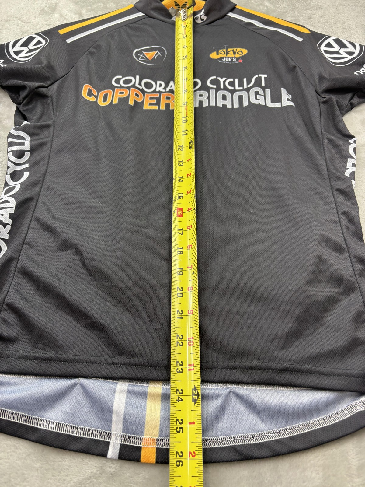 ShaverSport Cycling Jersey Womens Large Black Colorado Cyclist Copper Triangle