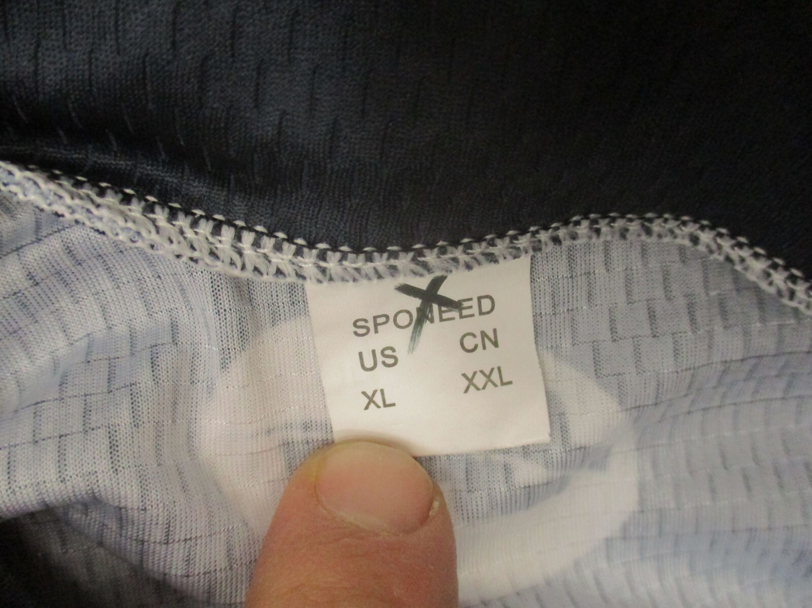 SPONEED Size XL Mens Zip Up Pocket Elastic Waist Short Sleeve Cycling Jersey 765
