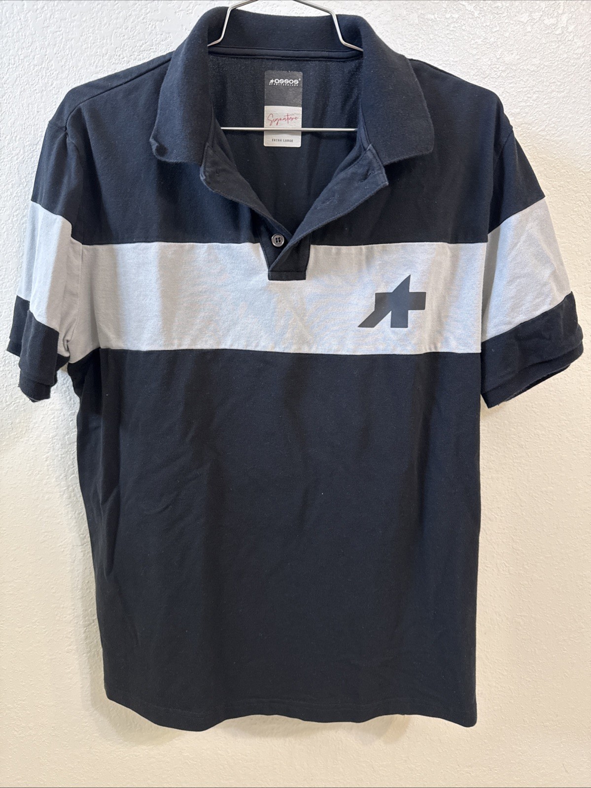 ASSOS SS Signature Polo Shirt – Black – Size tag says XL but fits Like Large