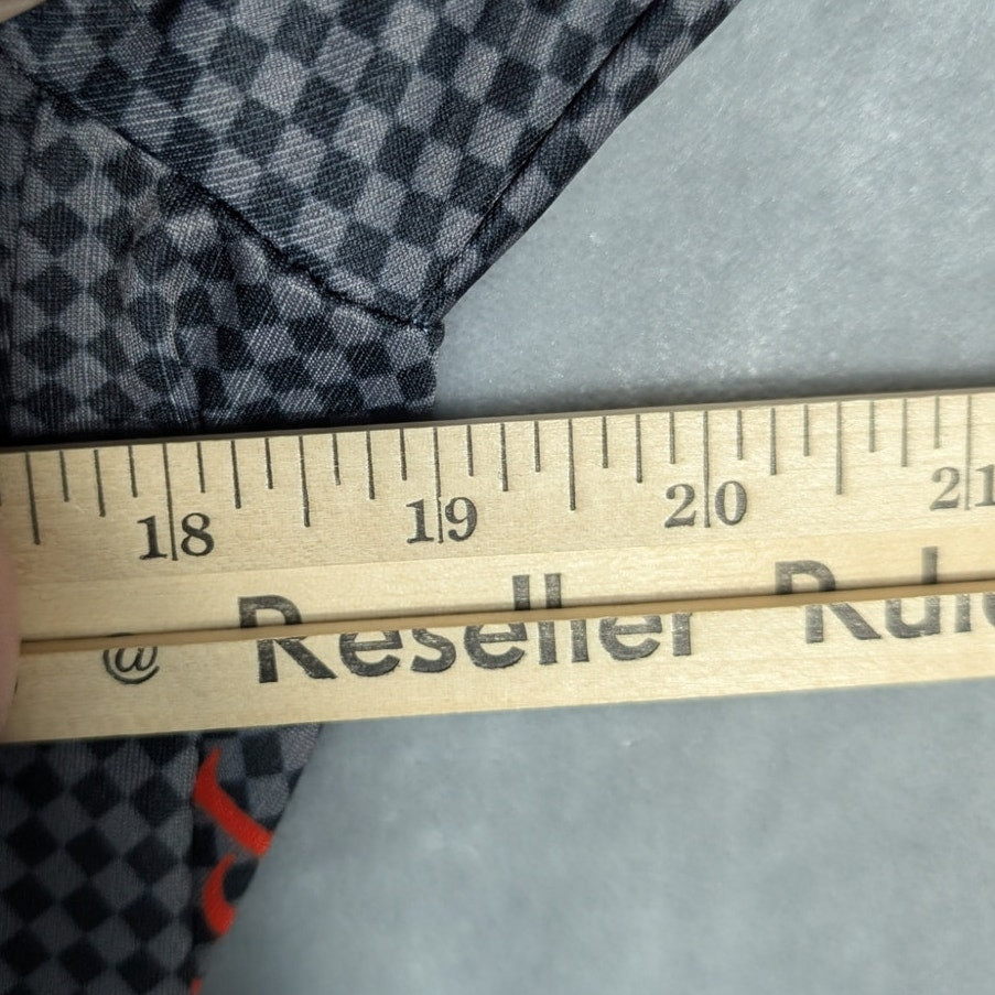 Phat Tire Bike Shop Cycling Shirt Womens Medium Black grey check Argyle Club Cut