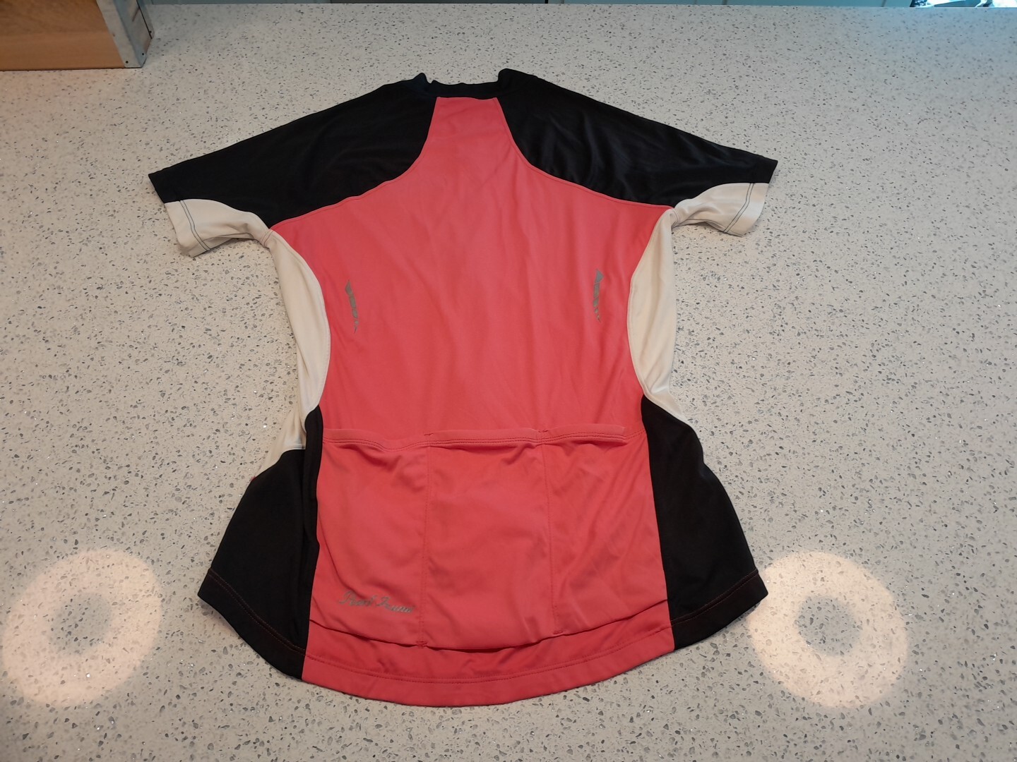 Womens Medium – Pearl Izumi Cycling Short Sleeve Zip Up Shirt Pink/White/Black