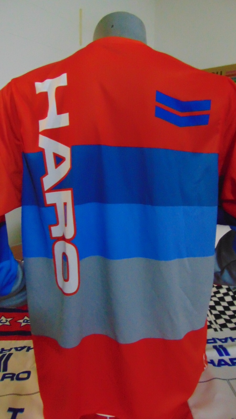 HARO OLD SCHOOL BIKE JERSEY CLASSIC BMX JERSEY RACE BIKE SHIRT BMX RED SIZE L