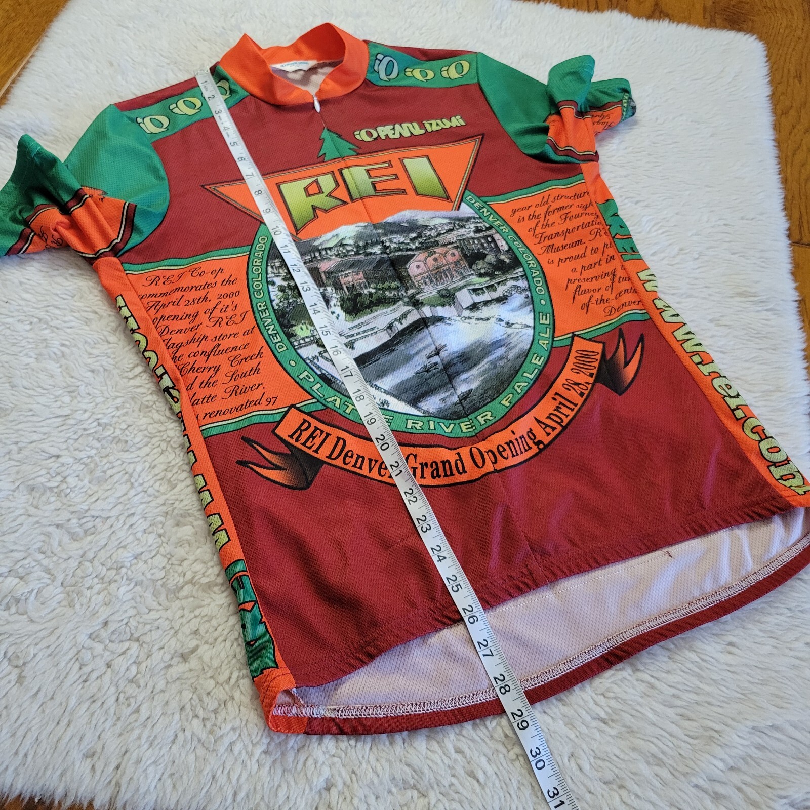 Pearl Izumi x REI Cycling Jersey Size Large Flagship Grand Opening 2000 Vintage