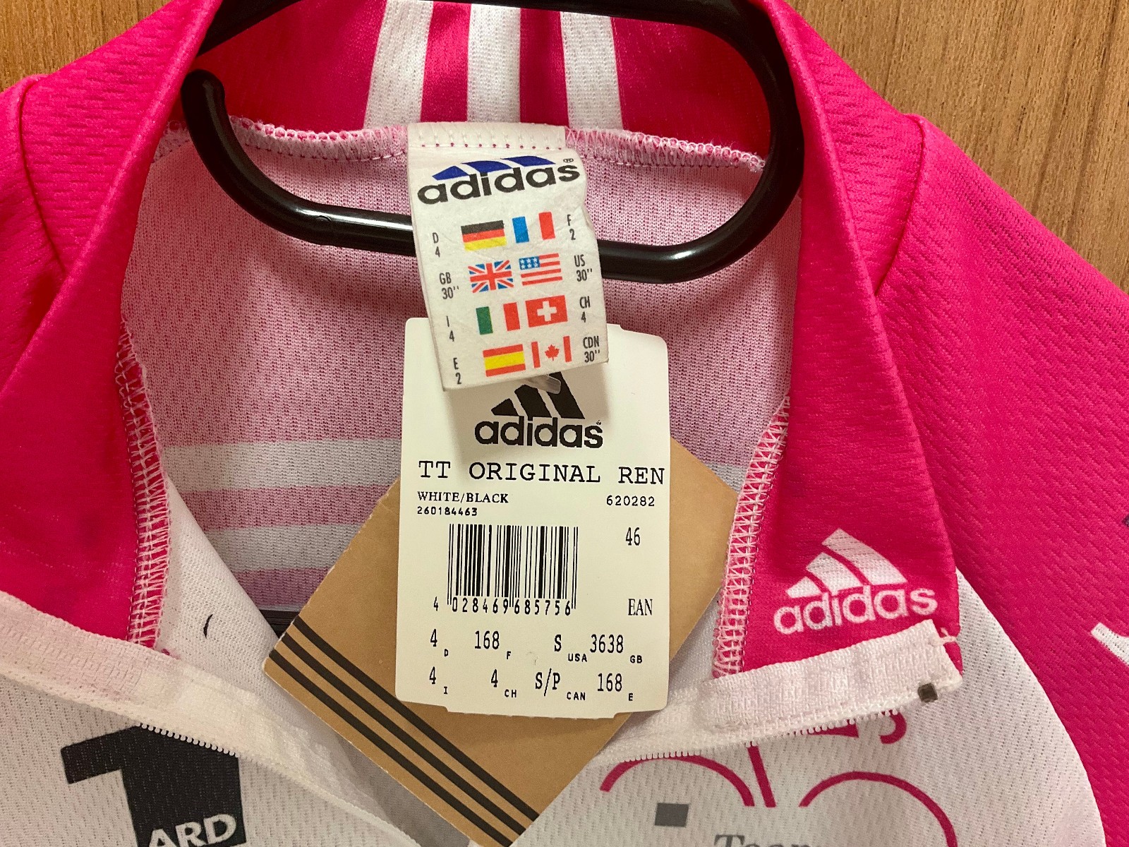 NOS TEAM TELEKOM T-MOBILE Adidas TT Jersey Shirt D2/168/46 Orig 7x Signature
