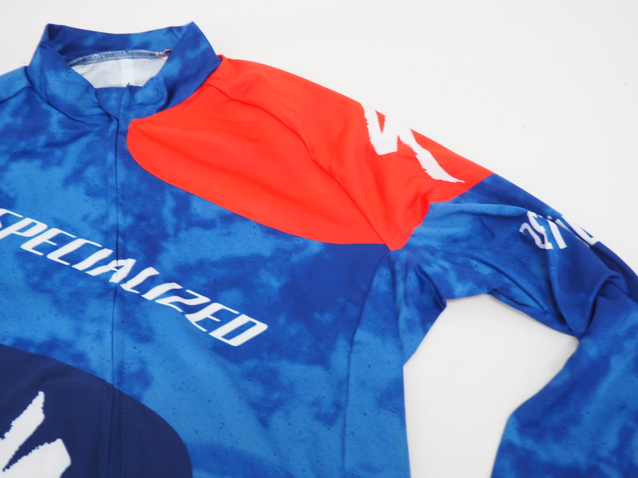 New! Specialized Racing Long Sleeve Midweight Cycling Jersey Size XS Red/Blue