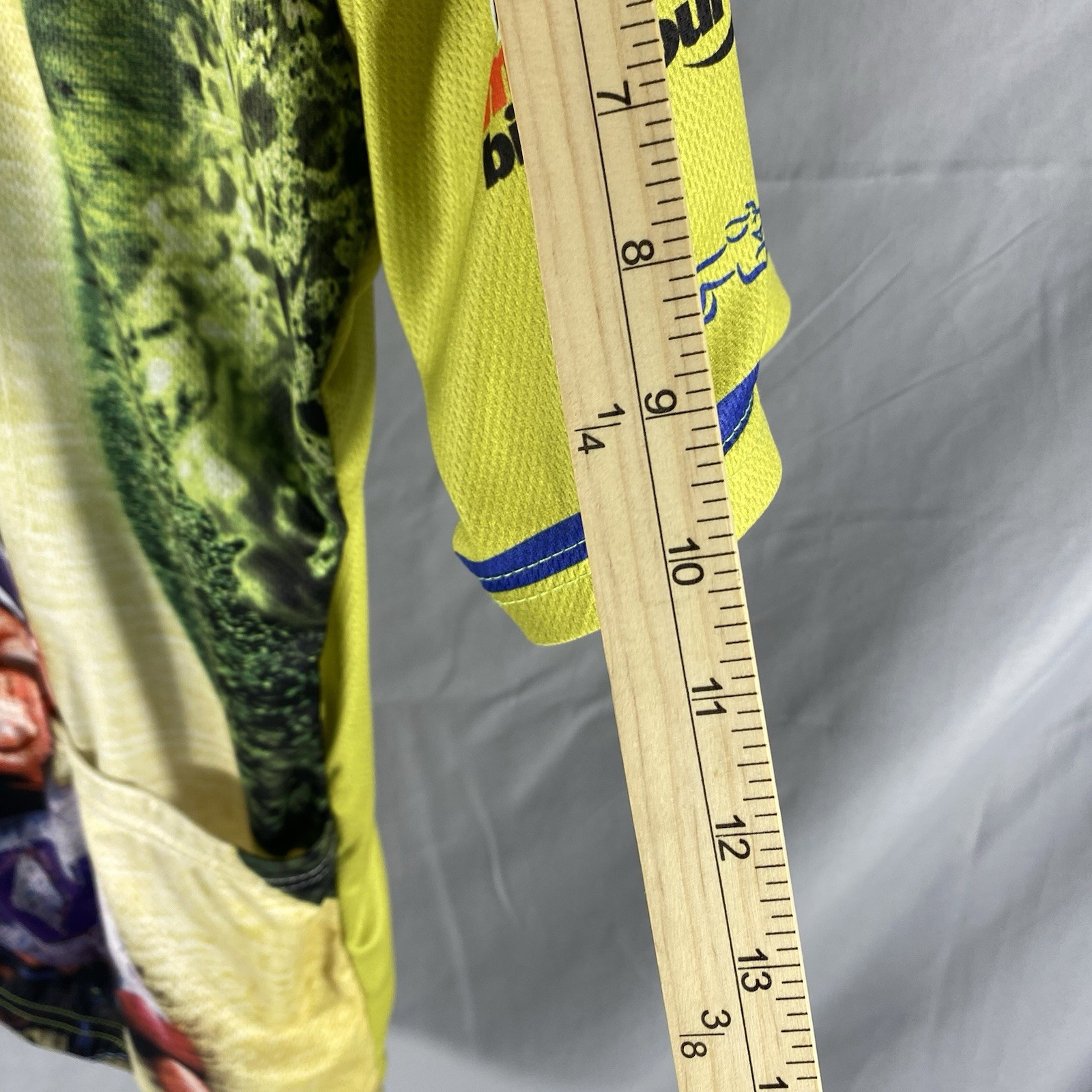 VO Max Cycling Jersey Adult M 3/4 Zip 100% Polyester Yellow 2005 MS OK