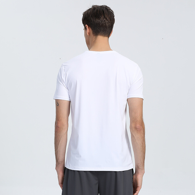 New Fashion Casual Printed Short Sleeve Men’s Round Neck Quick Drying Sports Top