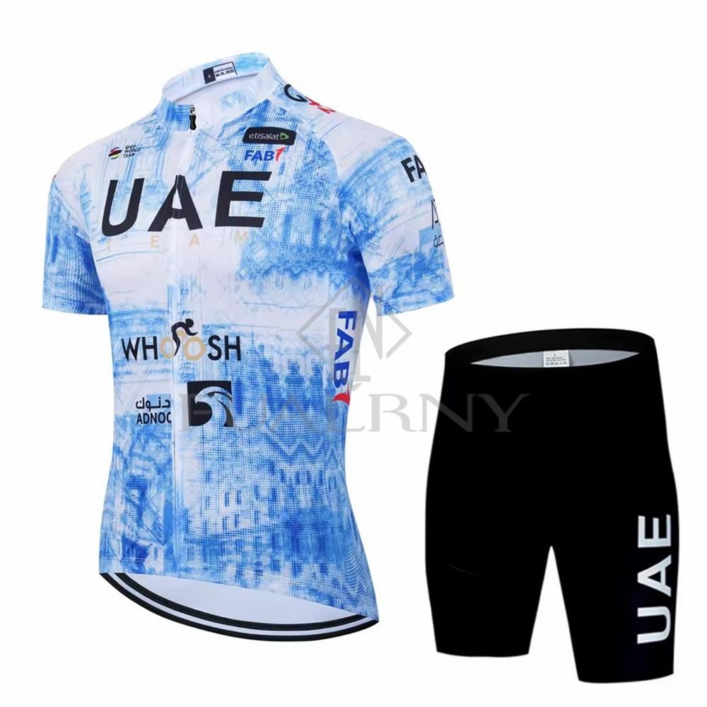 2026 UAE Team Cycling Jersey Set Short Sleeve MTB Road Bike Wear Men
