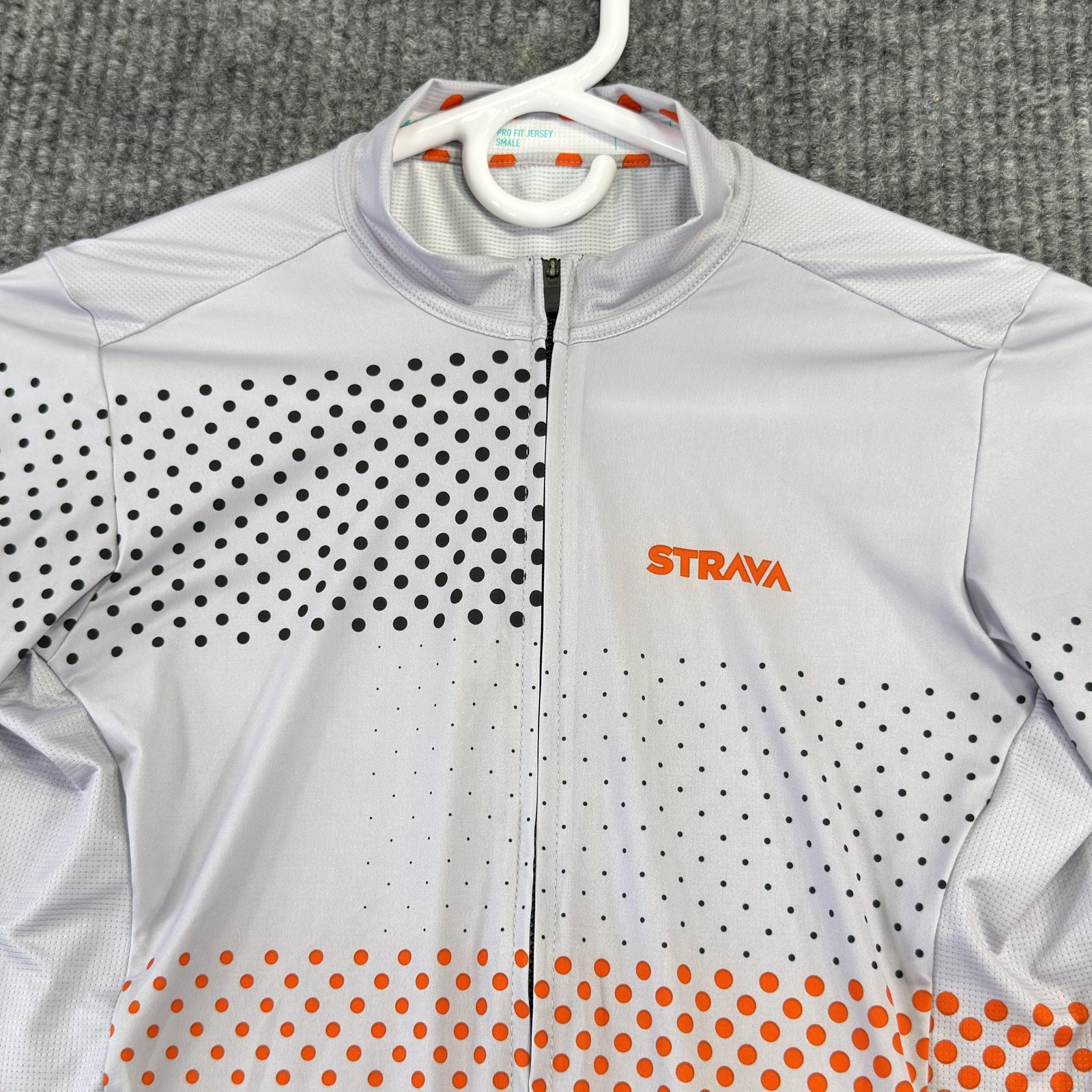 MAAP Cycling Jersey Mens Small Pro Fit Jersey Gray Strava Full Zip Pockets Italy