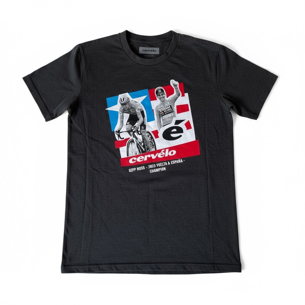 Cervelo Sepp Kuss 2023 Vuelta a España Champion T-shirt Size Small Gray